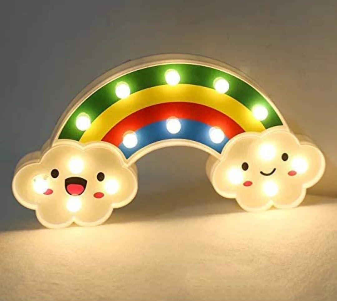 VRB Dec Plastic 1 Pcs Marquee Alphabet Light Letters/Letter Light/Alphabet/Led Alphabet Letters/Aesthetic Room/Wall Decor Items/Birthday Decoration Items (Pack Of 1) (Smiling Rainbow) - Image 8