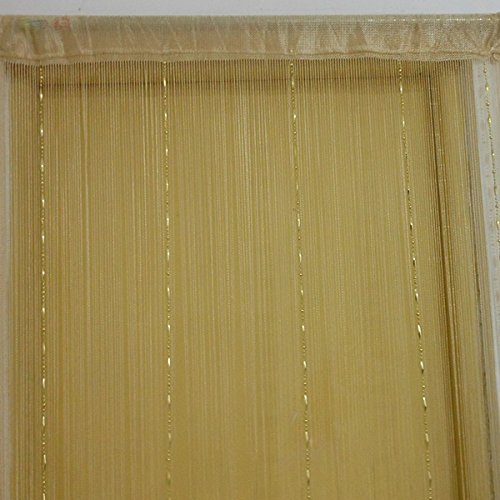 RAMCHA Golden String Curtain with Plastic Chains for Room, Living Area 6.5 Feet (1) - Image 3