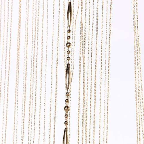 RAMCHA Golden String Curtain with Plastic Chains for Room, Living Area 6.5 Feet (1) - Image 6