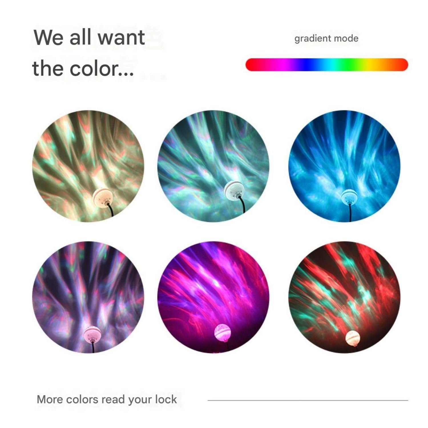 One94Store RGB Rotating LED Lamp | Plug-in Powered Full-Color Aurora Projector Light for Bedroom, Living Room, Kids Room, Party, Diwali & Festive Decoration | Energy-Saving Decorative Night Lamp - Image 5