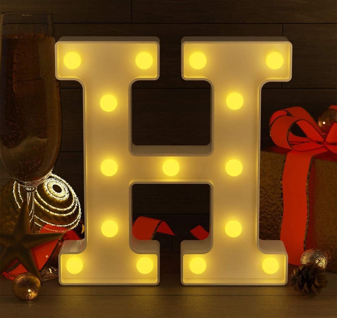 VRB Dec™ 1 Pcs Night Light LED Marquee Sign-Baby Light-Battery Operated Nursery Lamp, Decorative for Kid's Room/Party/Home/Wall Décor Party and Wall Lamp (Pack of 1) (H) - Image 5