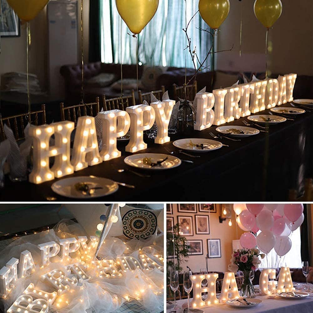 Party Propz A Letter Light, Marquee Alphabet Light Letters for Room Decor Lights, Led Letters Alphabet for Decoration, Led Alphabet Letters, Letter Light for Room Decor, Letter Lights for Birthday - Image 8