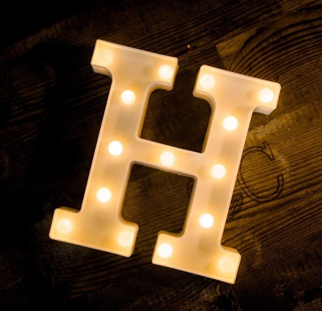 VRB Dec™ 1 Pcs Night Light LED Marquee Sign-Baby Light-Battery Operated Nursery Lamp, Decorative for Kid's Room/Party/Home/Wall Décor Party and Wall Lamp (Pack of 1) (H) - Image 2