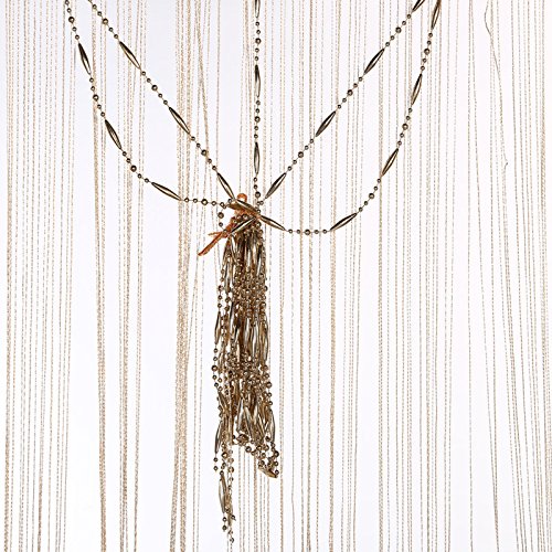 RAMCHA Golden String Curtain with Plastic Chains for Room, Living Area 6.5 Feet (1) - Image 5
