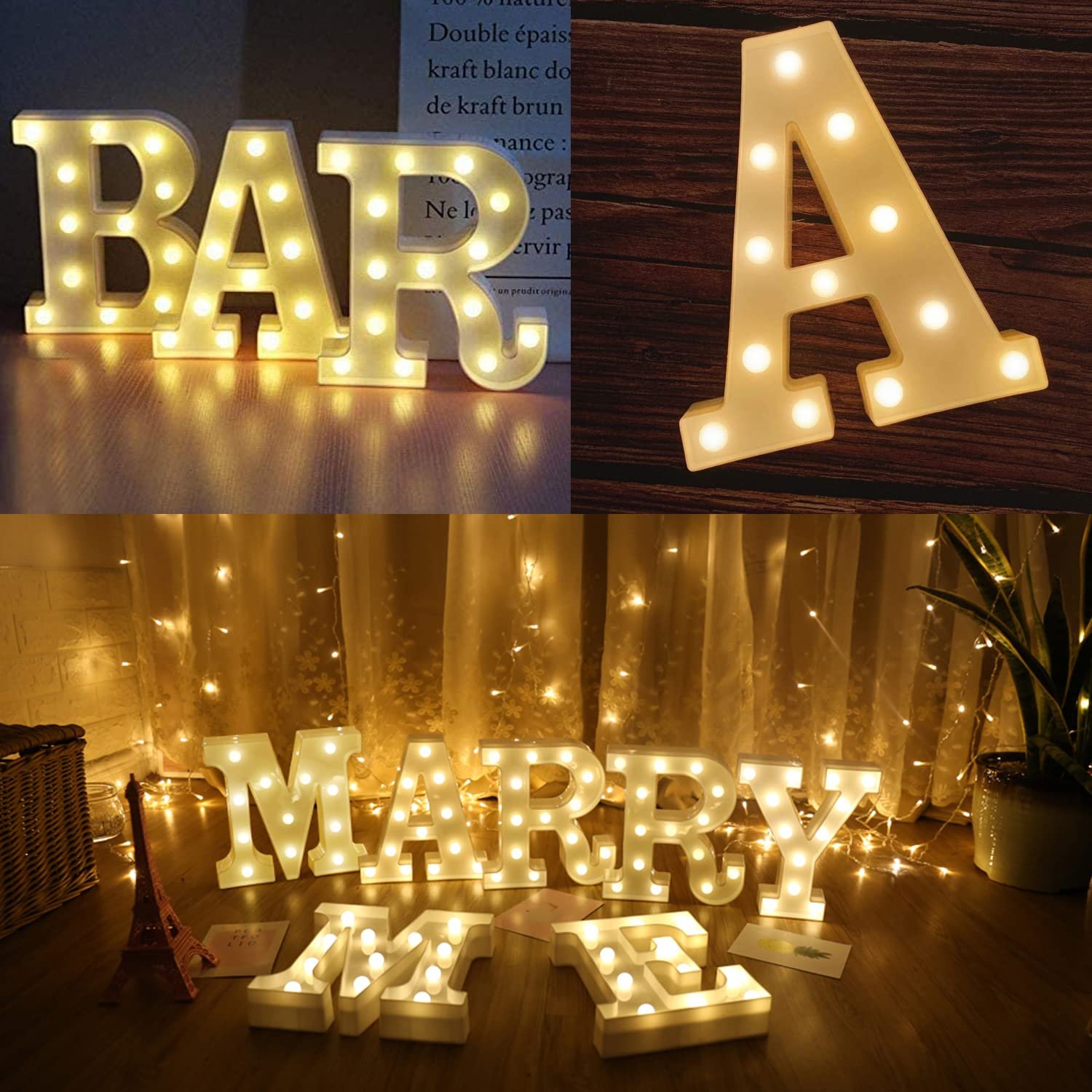 Party Propz A Letter Light, Marquee Alphabet Light Letters for Room Decor Lights, Led Letters Alphabet for Decoration, Led Alphabet Letters, Letter Light for Room Decor, Letter Lights for Birthday - Image 7