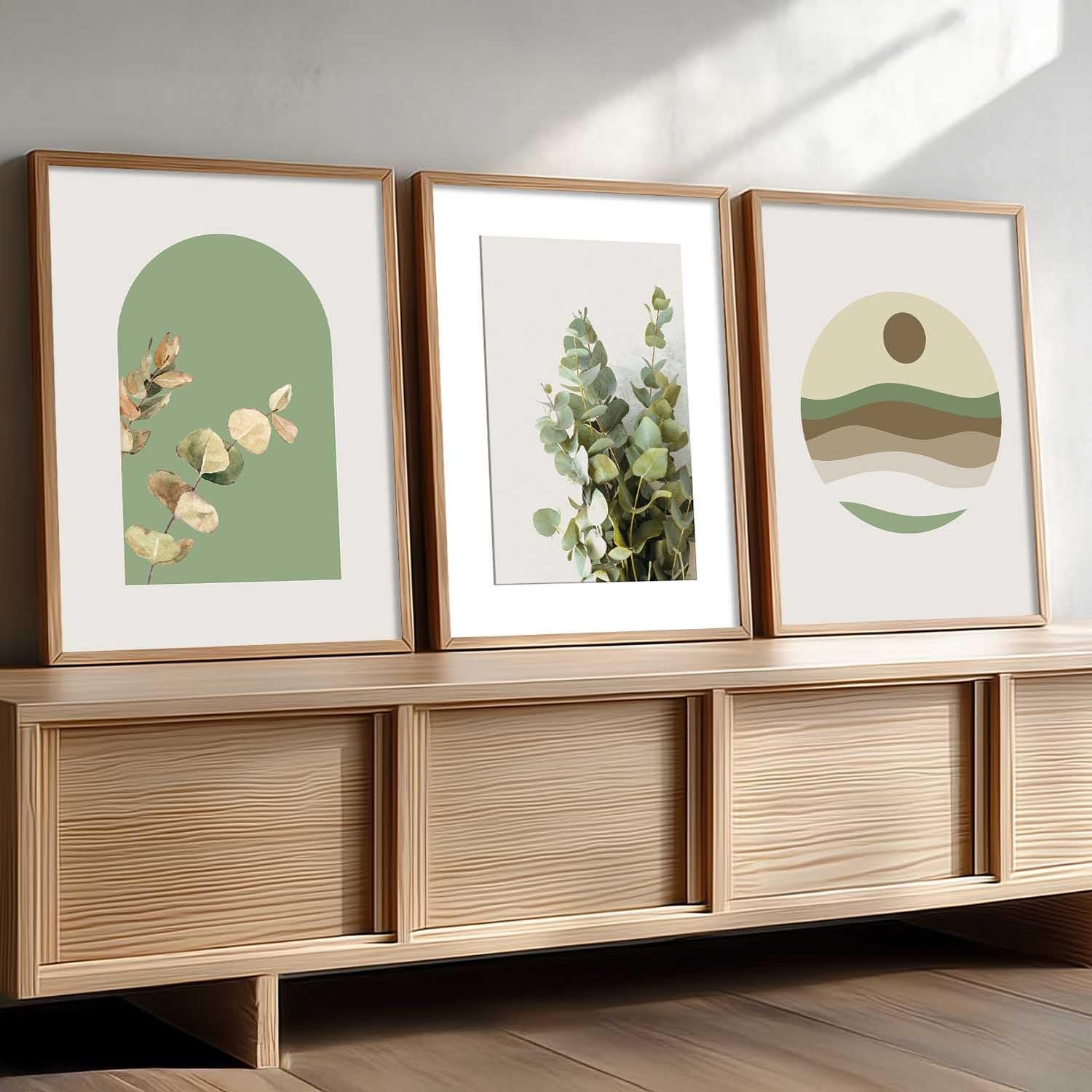 HOTHOUSE Abstract Painting Wall Art Home Decoration Paintings With Frame For Living Room Bed Room Hotel Wall Decor Digital Reprint Set of 3 (13X17 inch) - Image 7