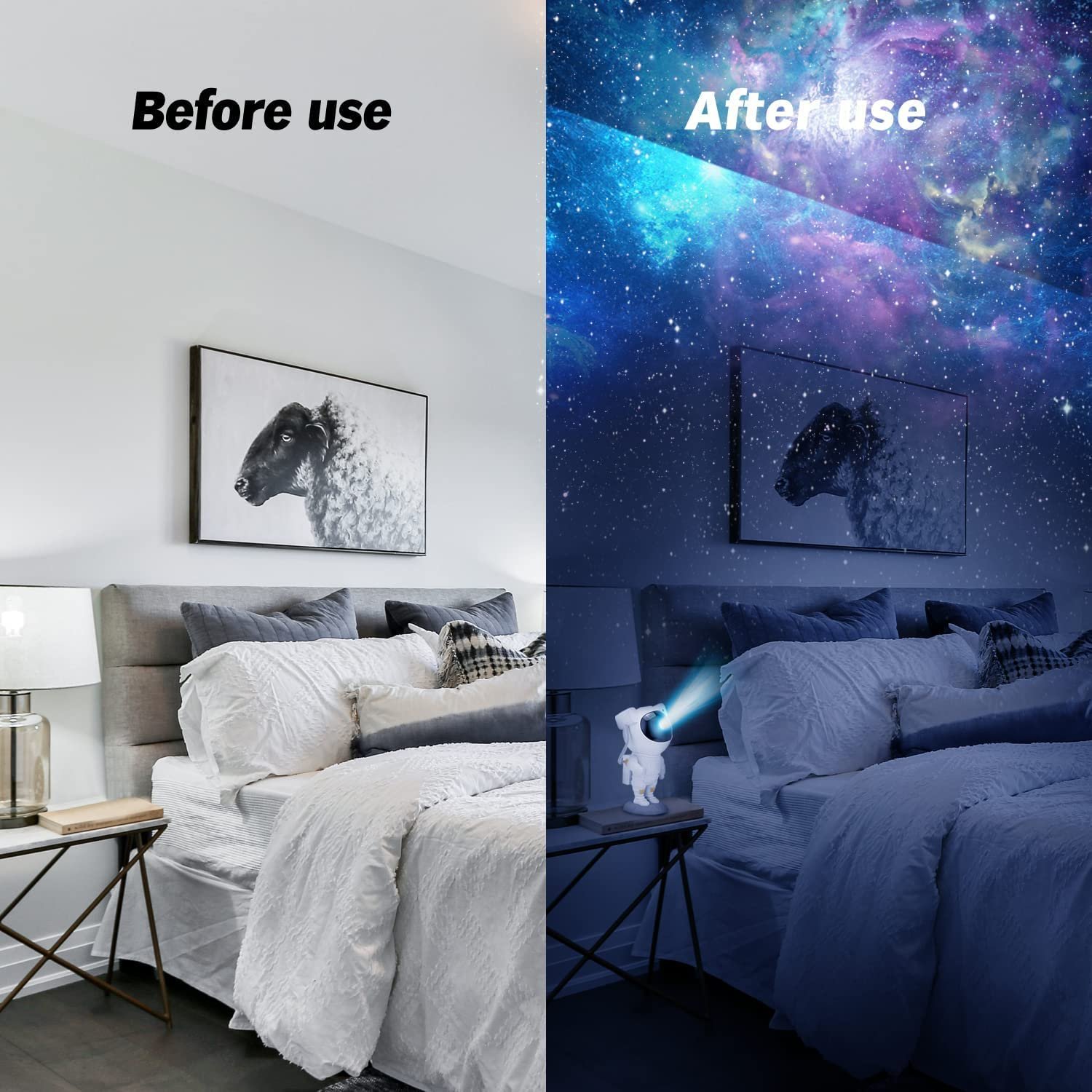 One94Store Astronaut Galaxy Projector Night Light – 360° Rotating Nebula Star Projector with Remote Control, Timer & Adjustable Head – Space Lamp for Kids’ Bedroom, Gifts, Gaming Room, Home & Décor - Image 3