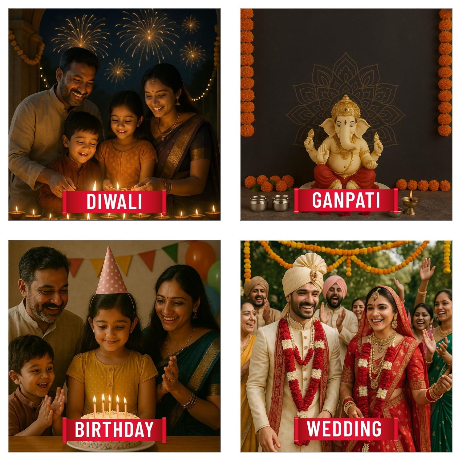 Panchhi Store Wall Hangings for Home Decoration Lotus Latkan Toran with Bells Diwali Dcor Items, Ganpati Decoration Items for Home Pooja Deocration Items for All Festivals Decore - Pink Pack of 6 - Image 6