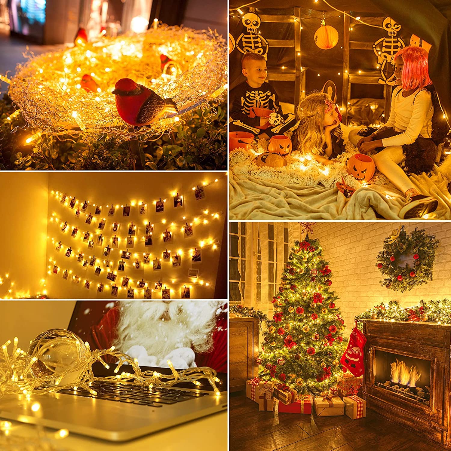 Gesto Warm White Led Serial String Lights – Waterproof Copper Wire Yellow Fairy Lights for Home Decoration,Christmas, Deepawali & Diwali Decoration Lights for Balcony Outdoor (19 Meter | Pack of 1) - Image 5