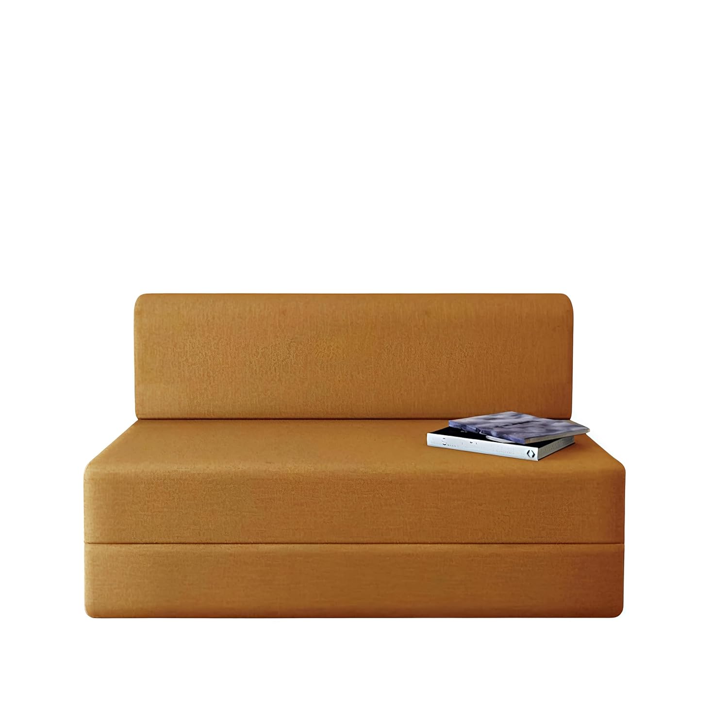 Sofa Cum Bed, 3x6 ft, Golden Colour, 7-inch Thick, Compact Design for Living Room - Image 2
