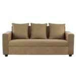 Wakefit Sofa Set | 1 Year Warranty | Sofa 3 Seater, 3 Seater Sofa for Living Room, Wooden Sofa Set, Couch for Living Room – Solatio(Jio : Amphora Brown)