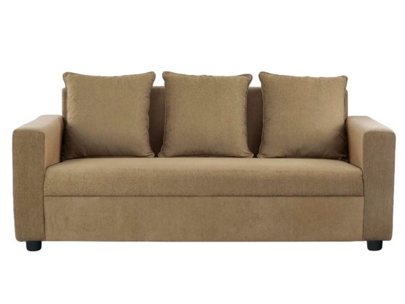 Wakefit Sofa Set | 1 Year Warranty | Sofa 3 Seater, 3 Seater Sofa for Living Room, Wooden Sofa Set, Couch for Living Room – Solatio(Jio : Amphora Brown)