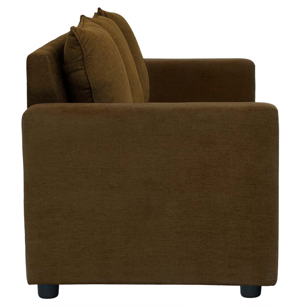Wakefit Sofa Set | 1 Year Warranty | Sofa 3 Seater, 3 Seater Sofa for Living Room, Wooden Sofa Set, Couch for Living Room - Solatio(Jio : Toffee Brown) - Image 4